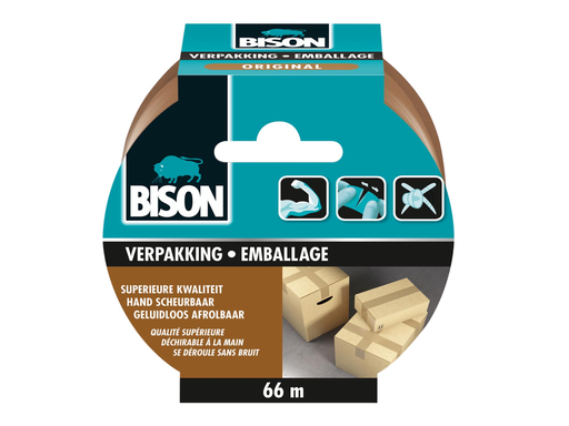 [TIM-6311844] Verpakkingstape Bison Original 50mmx66m bruin