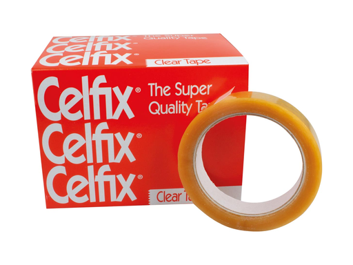 [TIM-6619] Plakband Celfix Cellulose 19mmx66m voor grote afroller