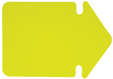 [TIM-667911] Fluo pijl Folia karton 24cm geel