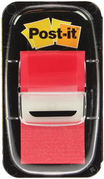 Index Post-It Standaard 25,4x43,2mm rood