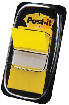Index Post-It Standaard 25,4x43,2mm geel