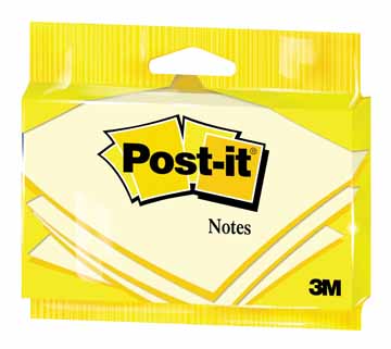 [TIM-6830PI] Memoblok Post-It 76x127mm geel flowpack
