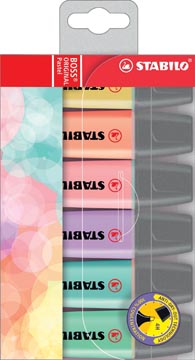 [TIM-70-62] Markeerstift Stabilo Boss Original Pastel assorti (6)