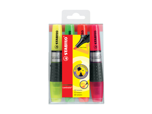 [QUA-71/4] Markeerstift Stabilo Luminator assorti (4)