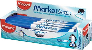 [TIM-741830] Whiteboardmarker Maped Marker'Peps blauw (12)