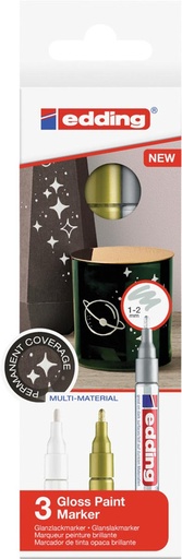 [TIM-7513999] Glanslakmarker Edding 751 ronde punt 1-2mm assorti metallic (3)