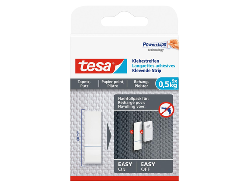 [TIM-7777000] Klevende strip Tesa voor behang en pleisterwerken 0.5kg navulling (9)