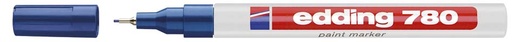 [OUT-780B] Glanslakmarker Edding E780CR ronde punt 0,8mm blauw