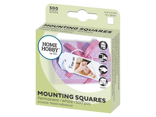 [TIM-80110] Fotokleefstrips 3L tweezijdig zelfklevend permanent 12x13mm (500)