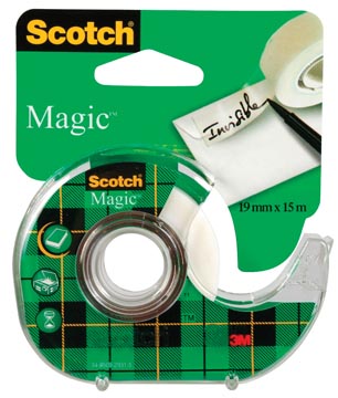 [TIM-81915D] Plakband Scotch Magic Tape 19mmx15m met dispenser