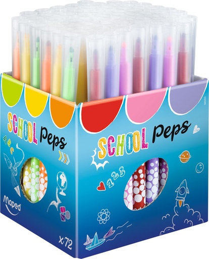 [TIM-845000M] Viltstift Maped Color'Peps classpack assorti (72)