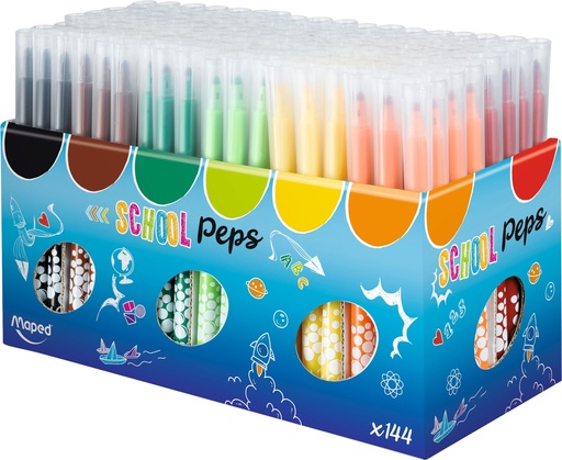 [TIM-844005] Viltstift Maped Color'Peps classpack assorti (144)