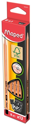 [TIM-850024] Potlood Maped Black'Peps B