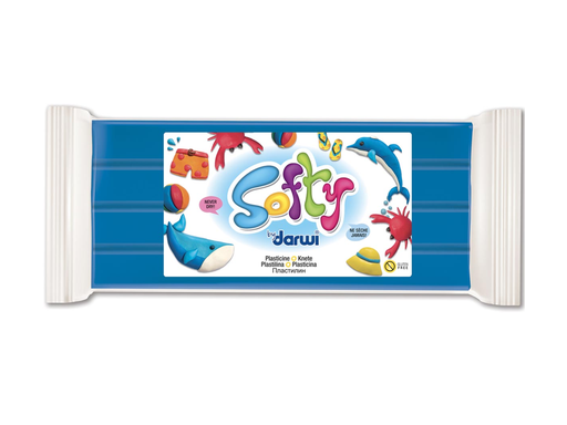 [TIM-87200D] Boetseerklei Darwi softy 500gr blauw