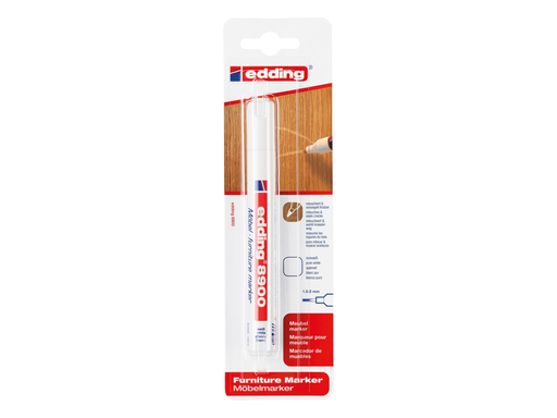[TIM-8900W] Marker Edding E8900 meubelen ronde punt 1,5-2mm wit