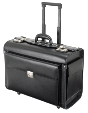 [KAN-92705] Pilotenkoffer Jüscha Alassio Silvana voor laptops tot 17" zwart