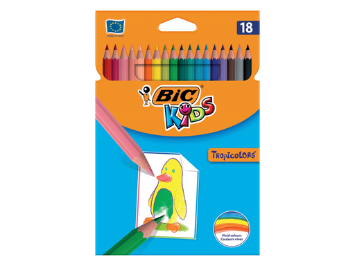 [TIM-9375172] Kleurpotlood Bic Kids Tropicolors assorti (18)