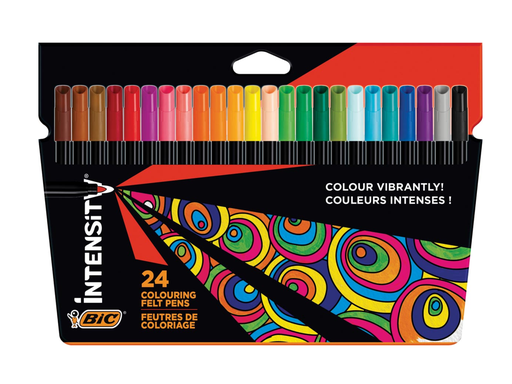 [TIM-978035] Viltstift Bic Intensity Up assorti (24)