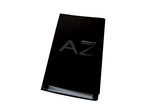 [TIM-A12114] Visitekaartenmap Apli PP 27,5x12cm voor 160 kaarten zwart