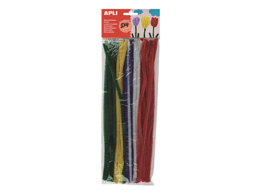[TIM-A13065] Chenilledraad Apli kids 5mmx30cm assorti (50)