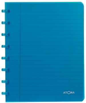 [TIM-A1356] Schrift Atoma Trendy PP A5 gelijnd 144blz transparant assorti
