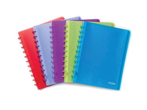 [TIM-A1398] Showalbum Atoma PP A4 30 tassen transparant assorti