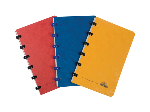 [TIM-A1404] Schrift Atoma Basic Lyon karton 98x144mm geruit 120blz assorti