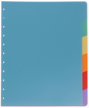 [TIM-A15831] Tabbladen Atoma voor schrift PP A4 maxi 6 tabs assorti