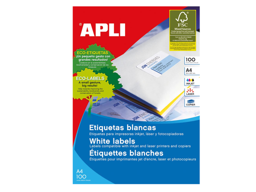 [TIM-AP1277] Etiketten Apli 14 etik/bl 105x42,4mm (100)