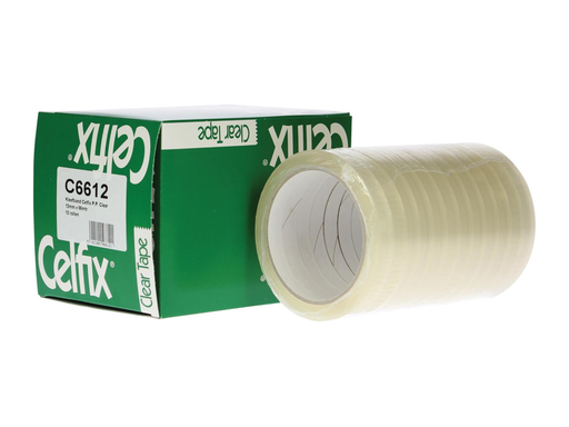 [TIM-C6612] Plakband Celfix PP 12mmx66m voor grote afroller