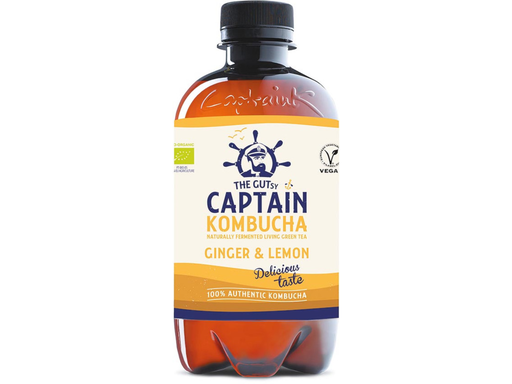 [TIM-CK400GL] Frisdrank The Gusty Captain Kombucha Ginger&Lemon PET 40cl (12)