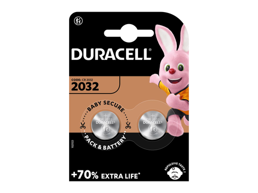 [TIM-D2032] Knoopcelbatterij Duracell Electronics DL/CR2032 3V (2)