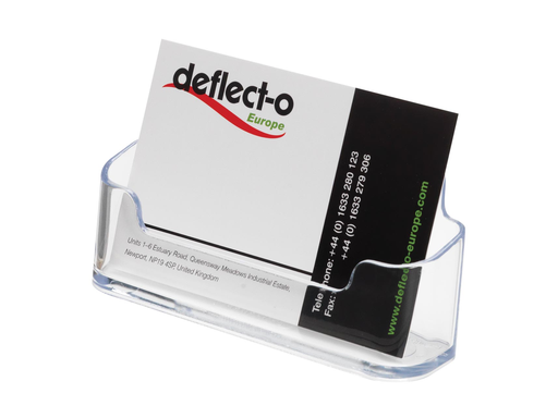 [TIM-DE70101] Visitekaarthouder Deflecto 1 vak transparant