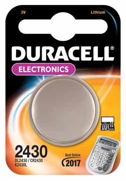 [TIM-DL2430] Knoopcelbatterij Duracell CR2430 3V