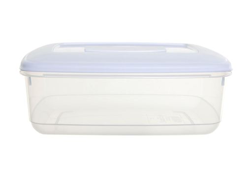 [TIM-F0440] Vershouddoos Whitefurze rechthoekig 4l transparant met wit deksel