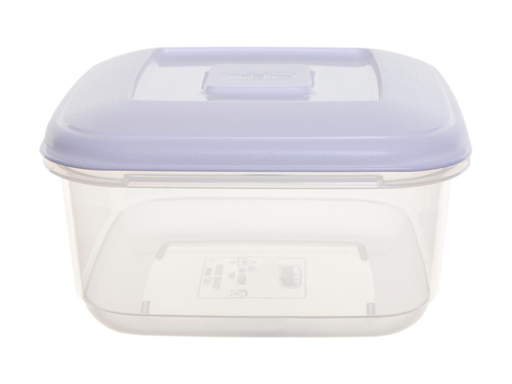 [TIM-F0650] Vershouddoos Whitefurze vierkant 1,6l transparant met wit deksel