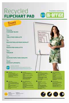 [TIM-FL03118] Papierblok voor flipchart Bisilque 65x98cm 50vel blanco