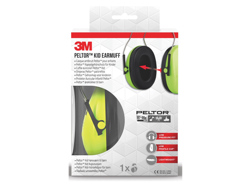 [TIM-H51AKG] Gehoorkap 3M Peltor Kid groen