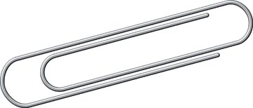 [KGO-K10075] Paperclip Kangaro 75mm rond verzinkt (100)