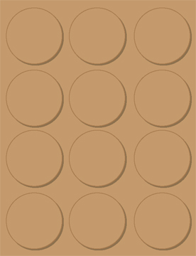 [TIM-L710620] Etiketten Avery Product 12 etik/bl Ø60mm kraft (20)