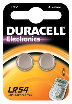[TIM-LR54936] Knoopcelbatterij Duracell LR54 1,5V (2)