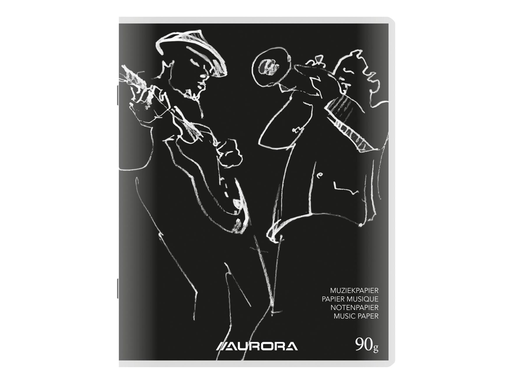 [TIM-M201L] Muziekschrift Bur-O-Class 16,5x21cm 40blz 80gr