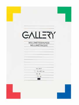 [TIM-M68] Millimeterpapier Gallery A3 80gr 50 vel