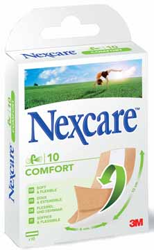 [TIM-N1170B] Pleisters 3M Nexcare Comfort strips versnijdbaar (10)