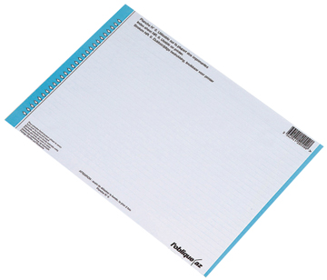 [TIM-N25B] Ruiterstroken Elba hangmap lade nr.0 27st/bl 29cm blauw/wit