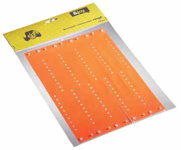 Polsbandjes vinyl orakel 13x23,5cm oranje (100)