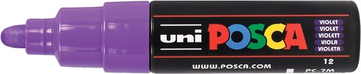 [TIM-PC7MVT] Paintmarker Uni-ball Posca ronde punt 4,5-5,5mm violet