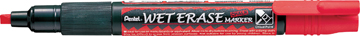 [OUT-SMW26R] Semi-permanent marker Pentel Wet Erase beitelpunt 2-4mm rood
