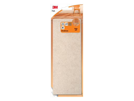 [TIM-SP84A27] Vloerpads 3M beschermend vilt 21,5x8cm beige (8)