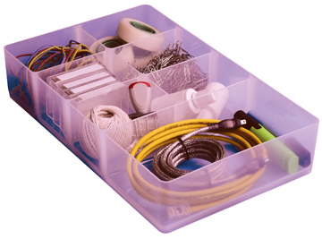 [TIM-TRAY7C] Onderverdeling Really Useful Box met 7 vakken voor opbergboxen van 9l